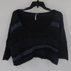 Free People Women's Cropped Oversized Sweater Size XS